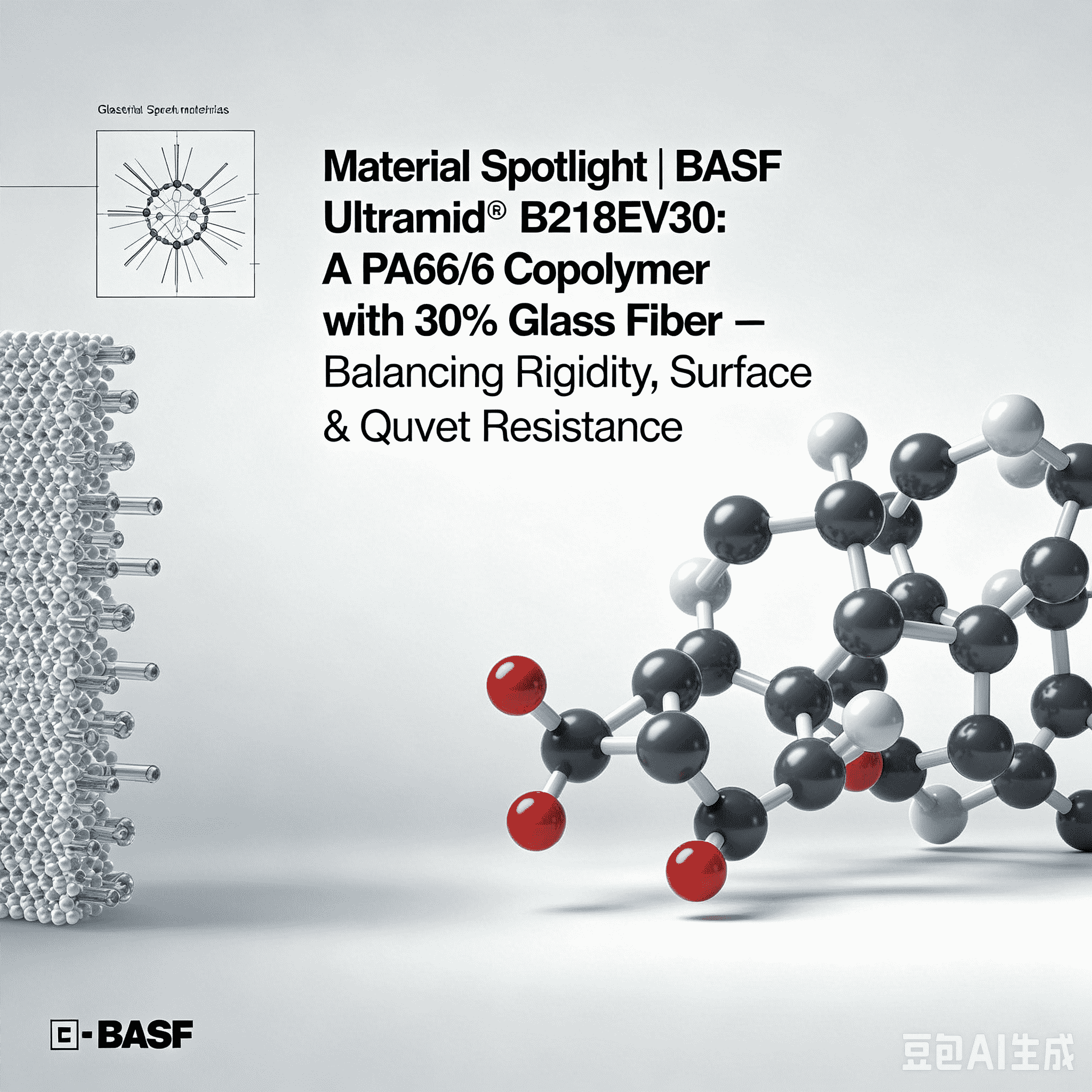 Tiêu điểm vật liệu | BASF Ultramid® B218EV30: Chất đồng trùng hợp PA66/6 với 30% sợi thủy tinh – Cân bằng độ cứng, chất lượng bề mặt và khả năng chịu nhiệt